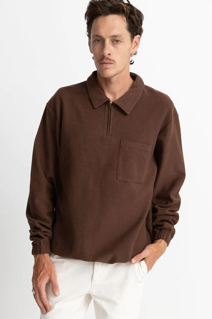 REVERSE TERRY QUARTER ZIP