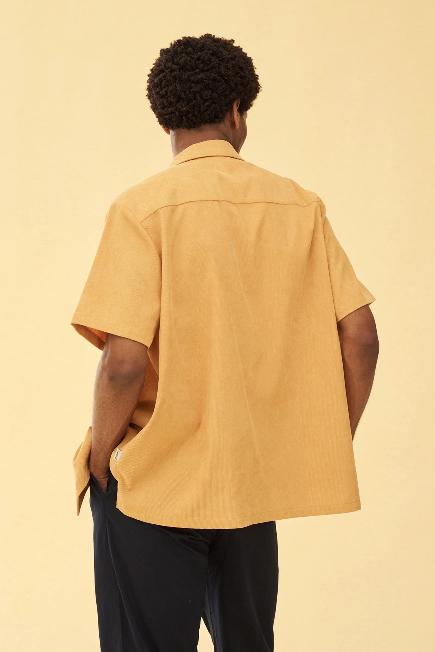 MUSTARD CORD TOWEL SS SHIRT