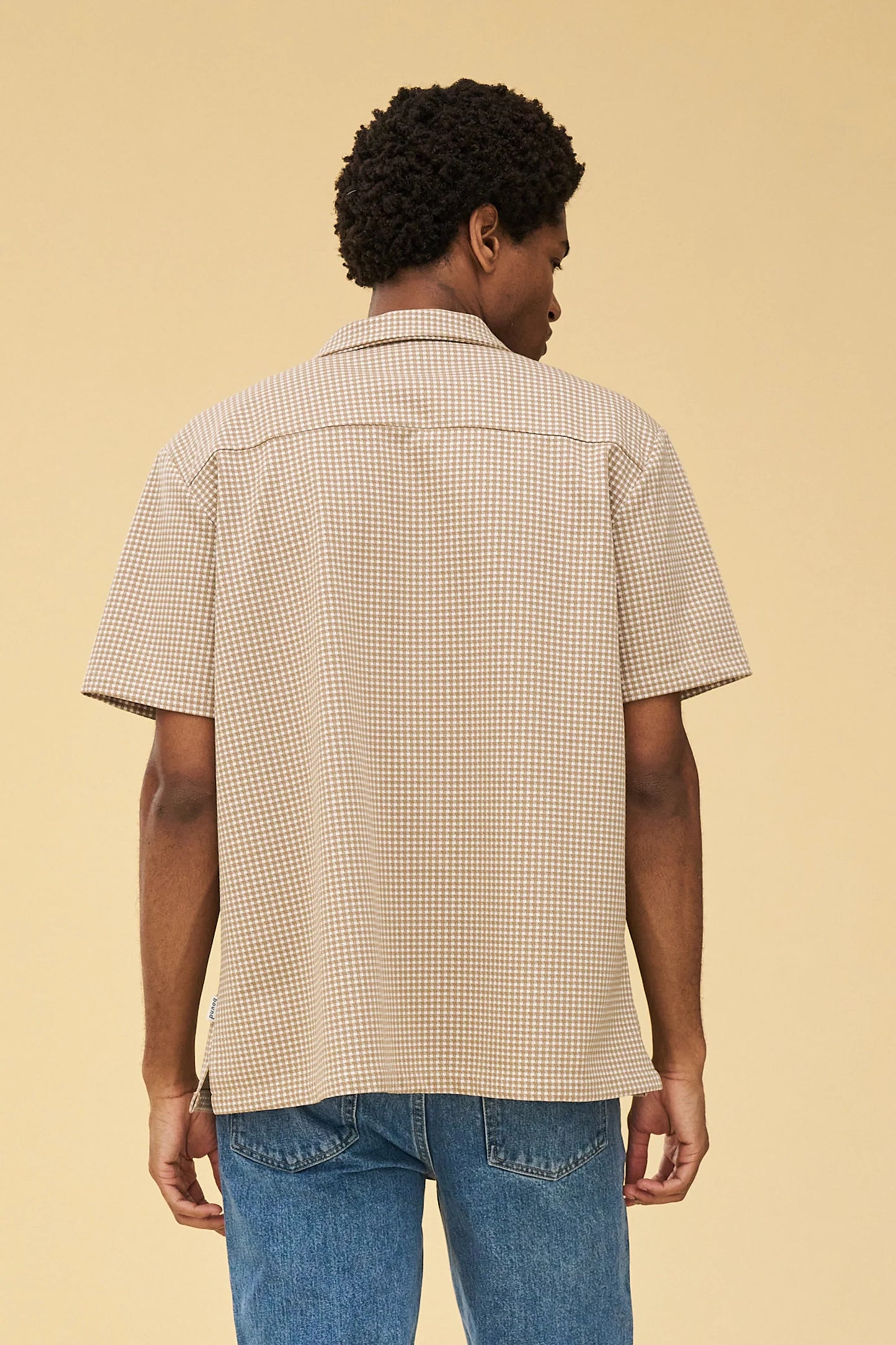 DOGTOOTH JACQUARD CUBAN SHIRT