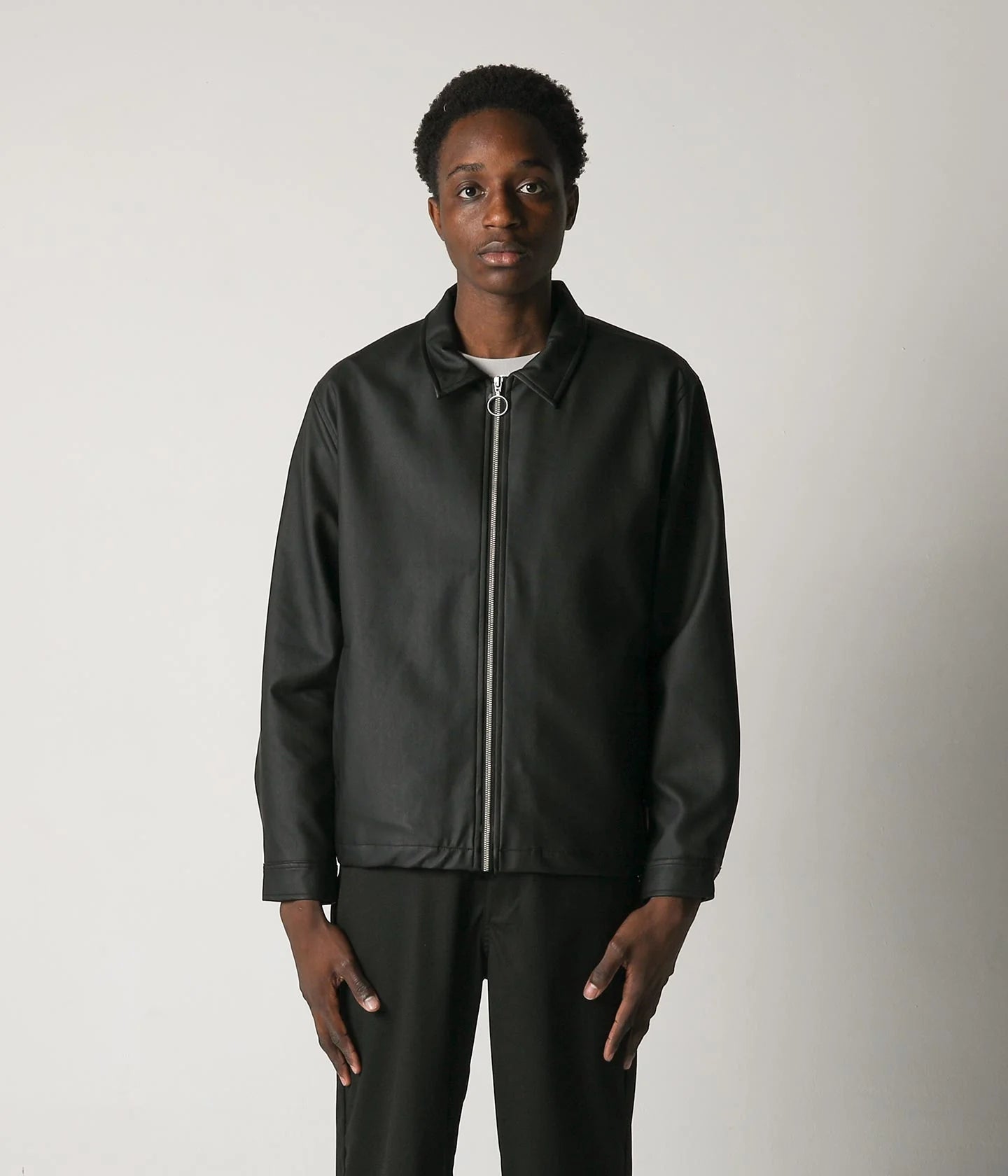 CAGE LEATHER JACKET
