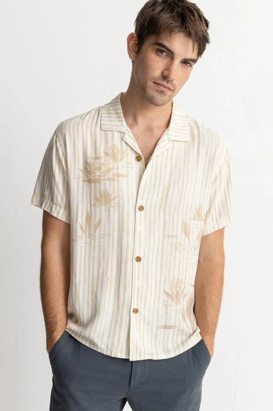 LILY STRIPE CUBAN SS SHIRT