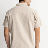 TEXTURED QUARTER ZIP SS SHIRT