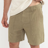 WORN PATH TEXTURED LINEN SHORT