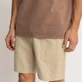 WORN PATH TEXTURED LINEN SHORT