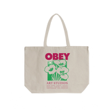 ART STUDIO FLOWERS TOTE