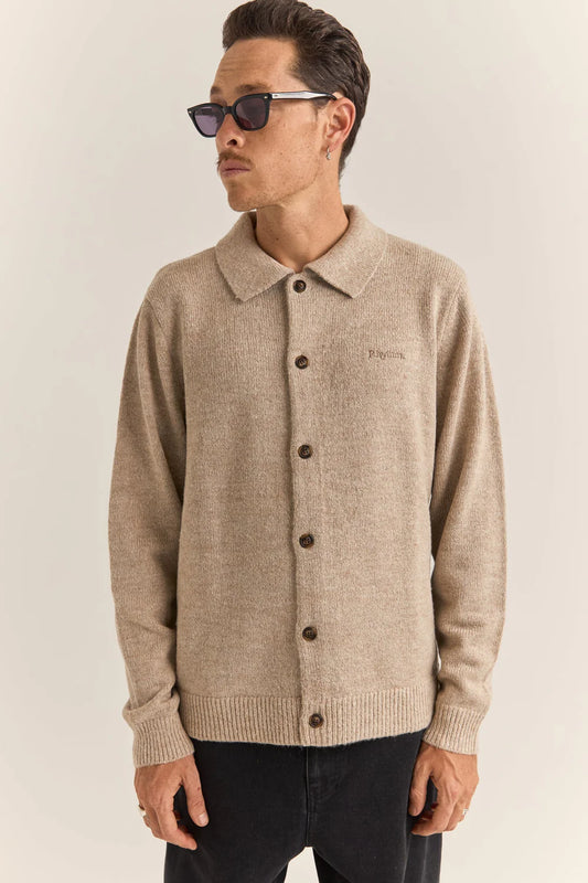 MOHAIR BUTTON UP KNIT