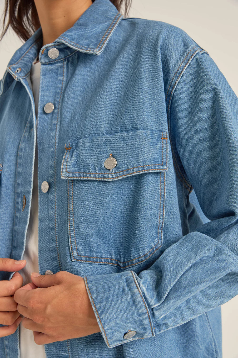 OVERSIZED DENIM SHACKET