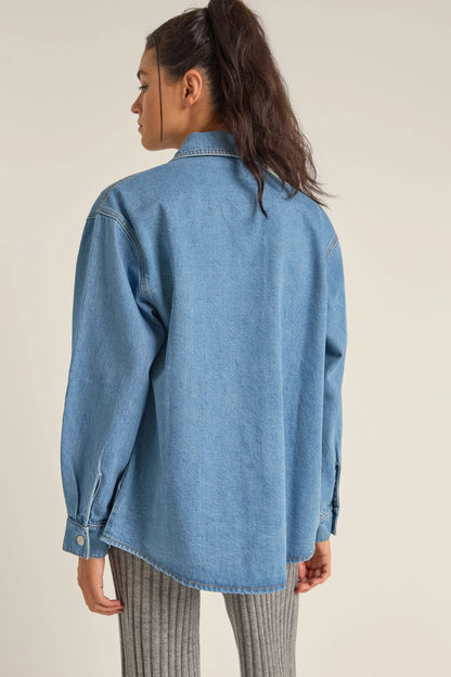 OVERSIZED DENIM SHACKET