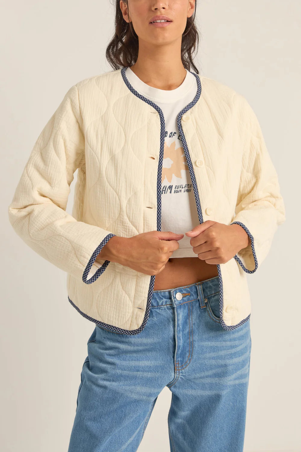 Check Padded Jacket CHECK QUILTED JACKET – Beatniks