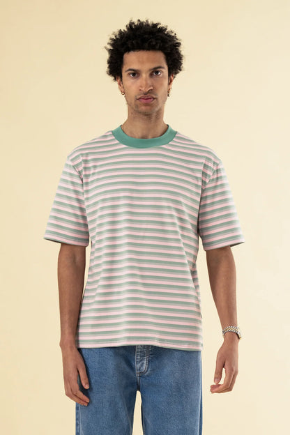 PEACHED STRIPE TEE