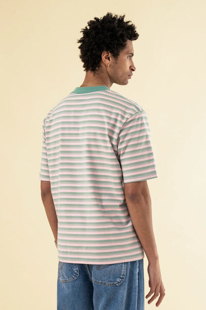 PEACHED STRIPE TEE