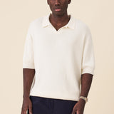 BALEARIC RIBBED KNIT POLO