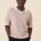 TEXTURED KNIT POLO