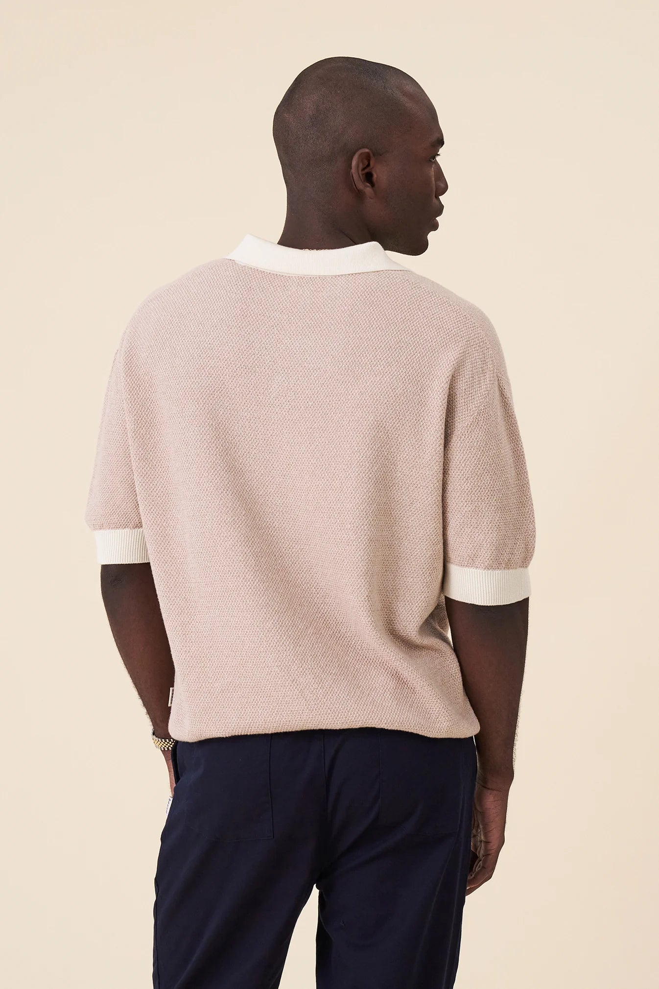 TEXTURED KNIT POLO