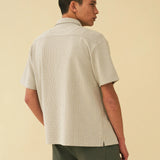 BLANCO PATTERNED TEXTURED POLO