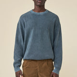 ACID WASHED CREWNECK SWEATER