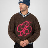 FUZZY KNIT SWEATER