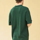 ARTHUR 1/4 ZIP WAFFLE KNIT POLO