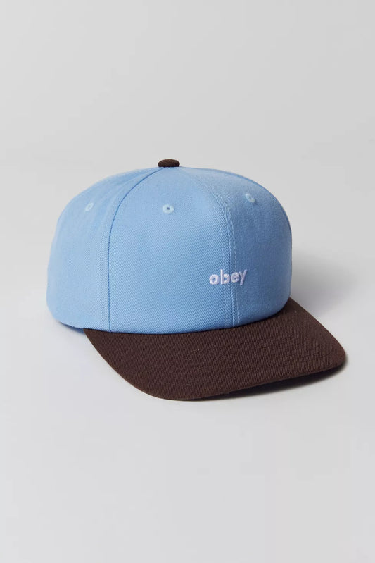 OBEY 2 TONED LOWERCASE 6 PANEL SNAPBACK