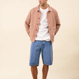 CHECKERED WOVEN OVERSHIRT