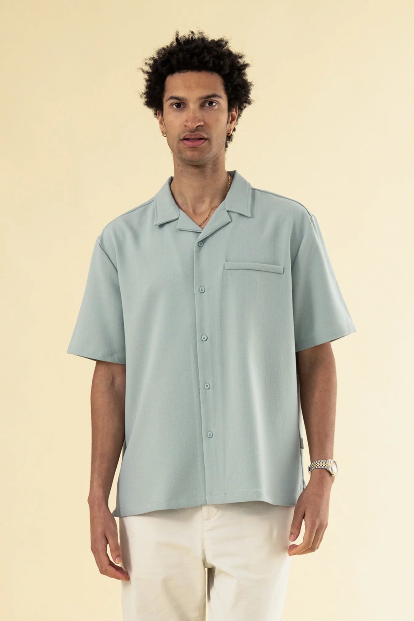 HEAVY CUBAN TEXTURED SS SHIRT