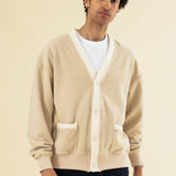 HARVARD REVERSE FLEECE CARDIGAN