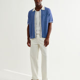 BELLE SS SHIRT TIPPED POINTELLE