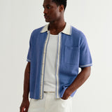 BELLE SS SHIRT TIPPED POINTELLE