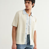 BELLE SS SHIRT TIPPED POINTELLE