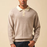 WOOL GRANDAD POLO