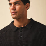 CROCHET KNIT POLO