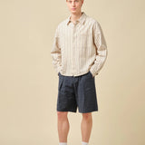PORTO HERRINGBONE STRIPE SHIRT