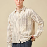 PORTO HERRINGBONE STRIPE SHIRT