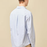 HALF BUTTON SCRIPT OXFORD SHIRT