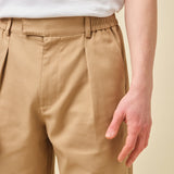 WIDE PLEATED SHORTS