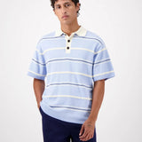 LUNDY STRIPE KNIT POLO