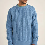 DOHENY POINTELLE CREW KNIT SWEATER