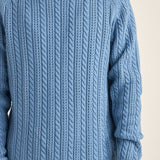 DOHENY POINTELLE CREW KNIT SWEATER