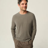 LONG SLEEVE CREPE TEE