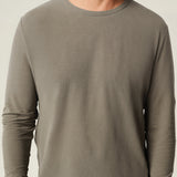 LONG SLEEVE CREPE TEE