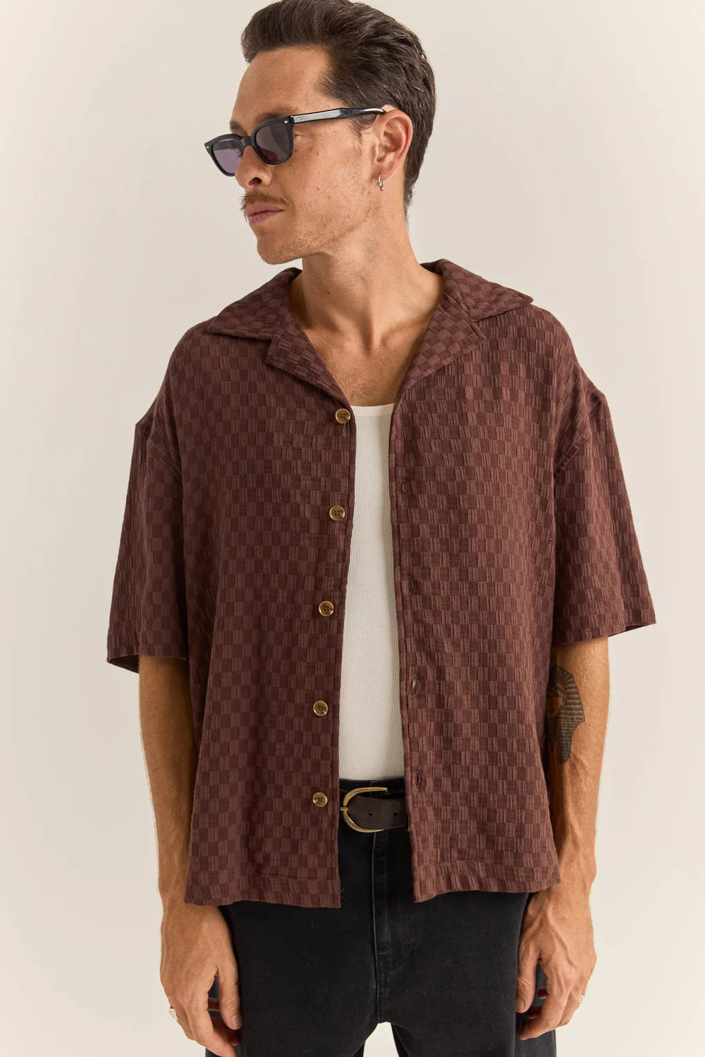 RELAXED TEXTURE SS SHIRT