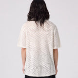 AG CROCHET KNIT POLO