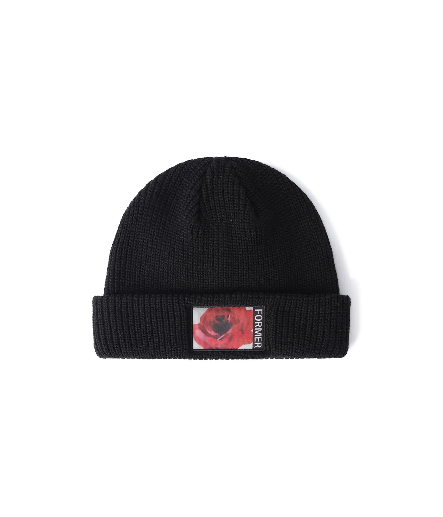 ROSETTE PATCH BEANIE