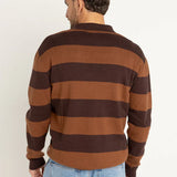 VENTURA STRIPE KNIT LS POLO