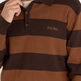 VENTURA STRIPE KNIT LS POLO