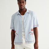 KEATS SS SHIRT DAHLIA EMBROIDERY