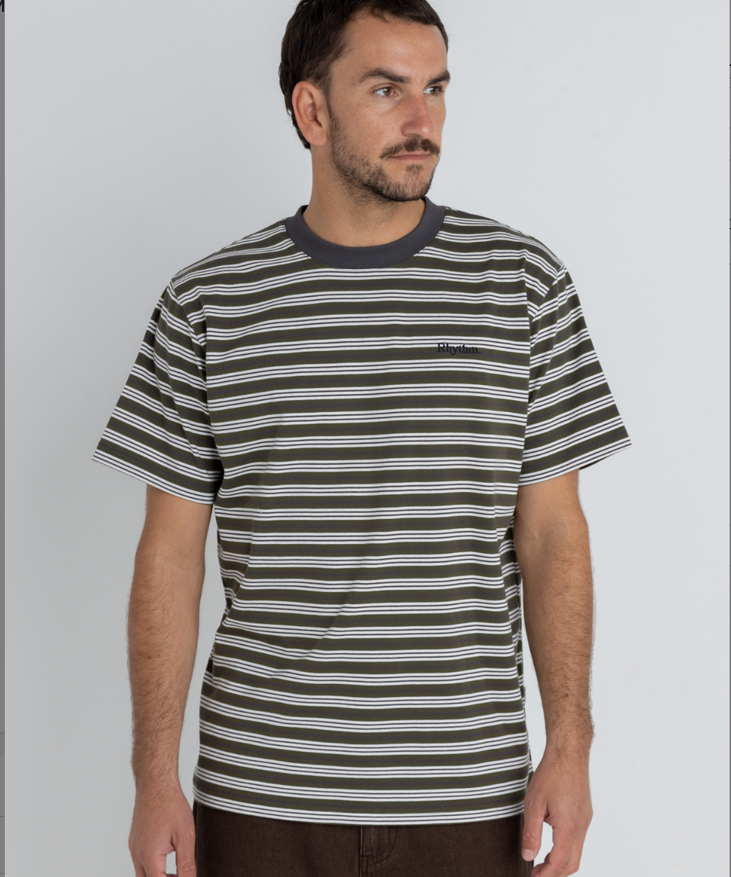 VINTAGE STRIPE SS T- SHIRT