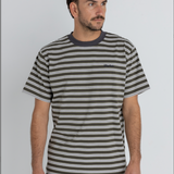 VINTAGE STRIPE SS T- SHIRT