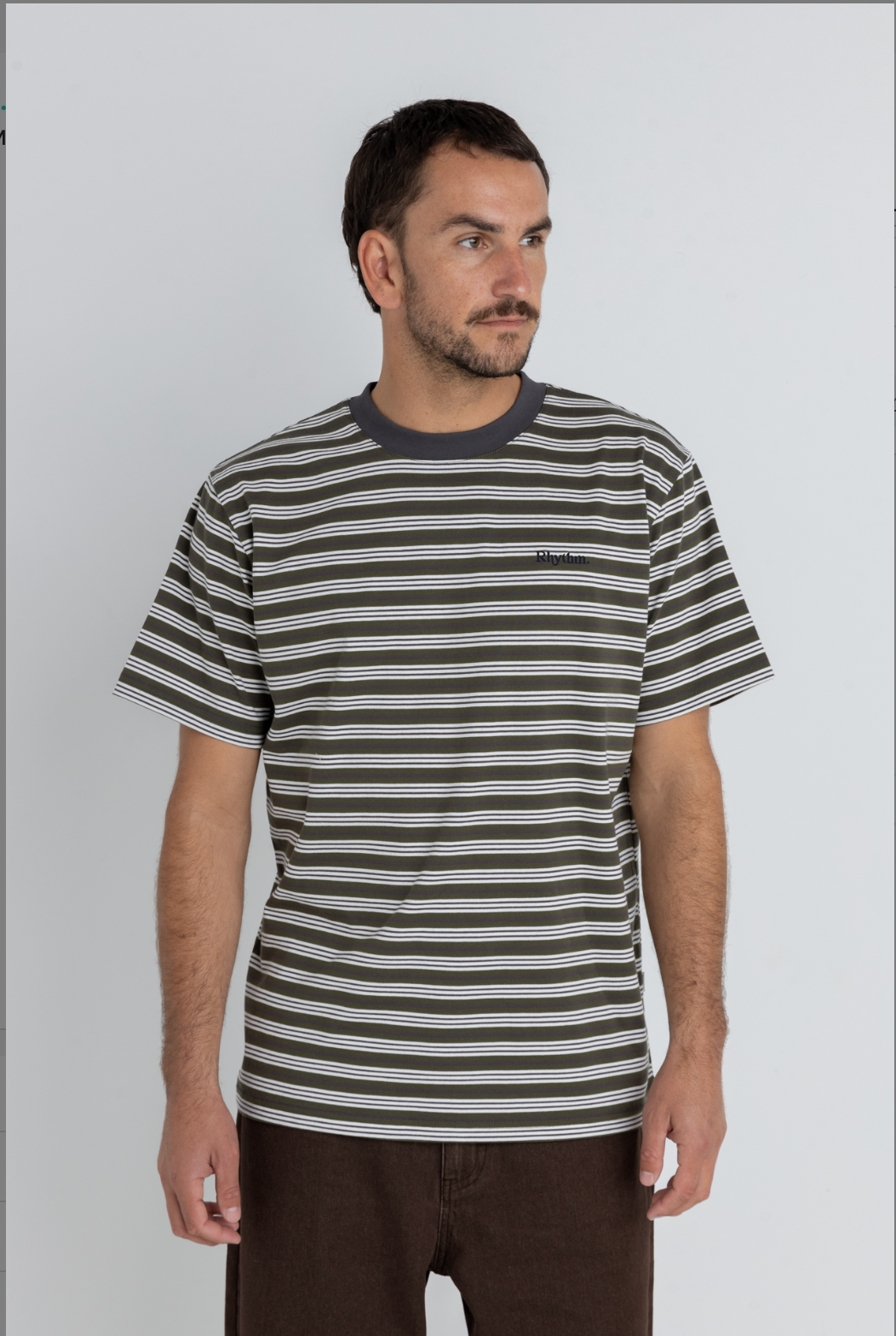 VINTAGE STRIPE SS T- SHIRT