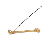 BONE INCENSE HOLDER - Brass